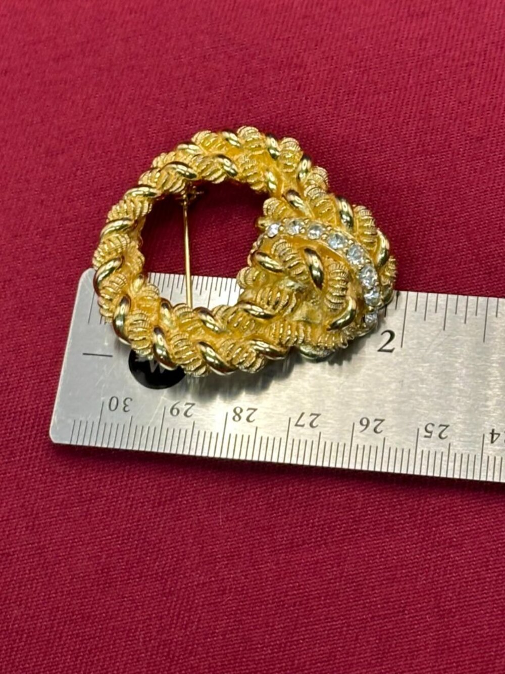 VTG Christian Dior Luxury Gold Plated Pin/Brooch - Picture 14 of 15